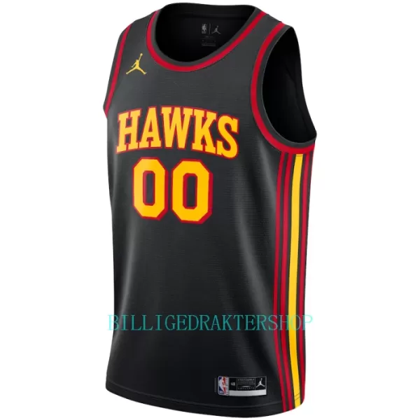 Atlanta Hawks Trøye Statement Edition 2023/2024 Swingman Svart