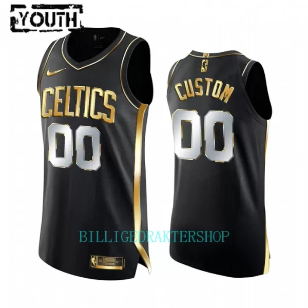 Limited Boston Celtics Trøye Barn Golden Edition Swingman Svart