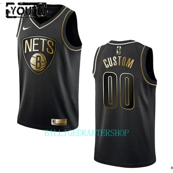 Brooklyn Nets Trøye Barn Golden Edition Swingman Svart