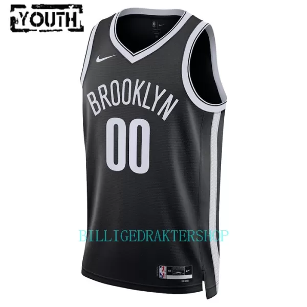 Brooklyn Nets Trøye Barn Icon Edition 2023/2024 Swingman Svart