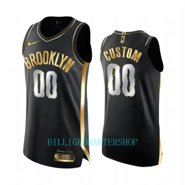 Limited Brooklyn Nets Trøye Golden Edition Swingman Svart