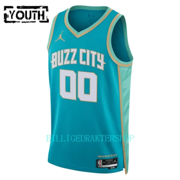 Charlotte Hornets Trøye Barn City Edition 2023/2024 Swingman Blågrønn