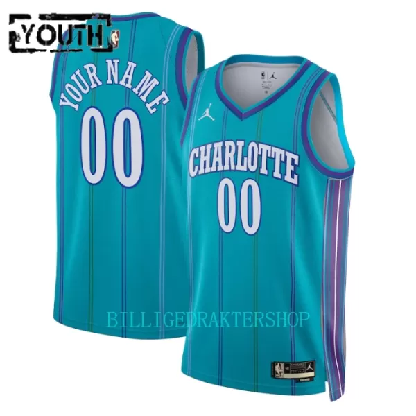 Charlotte Hornets Trøye Barn Classic Edition 2023/2024 Swingman Blågrønn