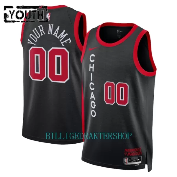 Chicago Bulls Trøye Barn City Edition 2023/2024 Swingman Svart