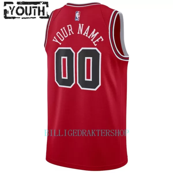 Chicago Bulls Trøye Barn Icon Edition 2023/2024 Swingman Rød