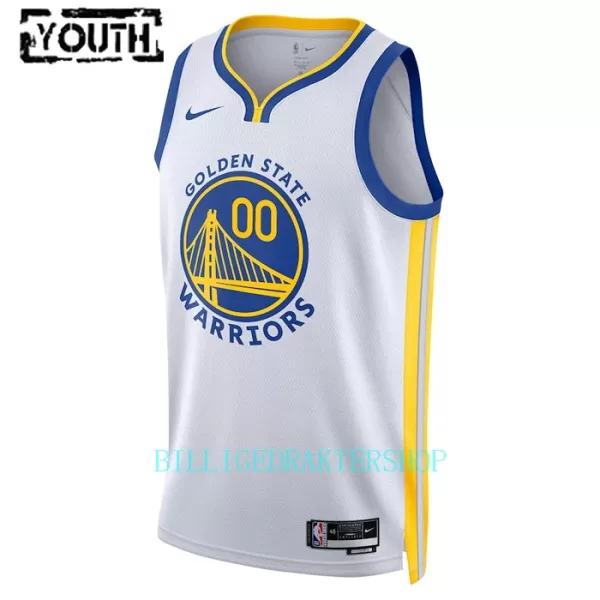 Golden State Warriors Trøye Barn Association Edition 2023/2024 Swingman Hvit