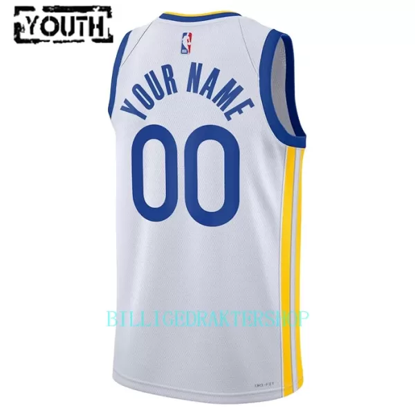 Golden State Warriors Trøye Barn Association Edition 2023/2024 Swingman Hvit