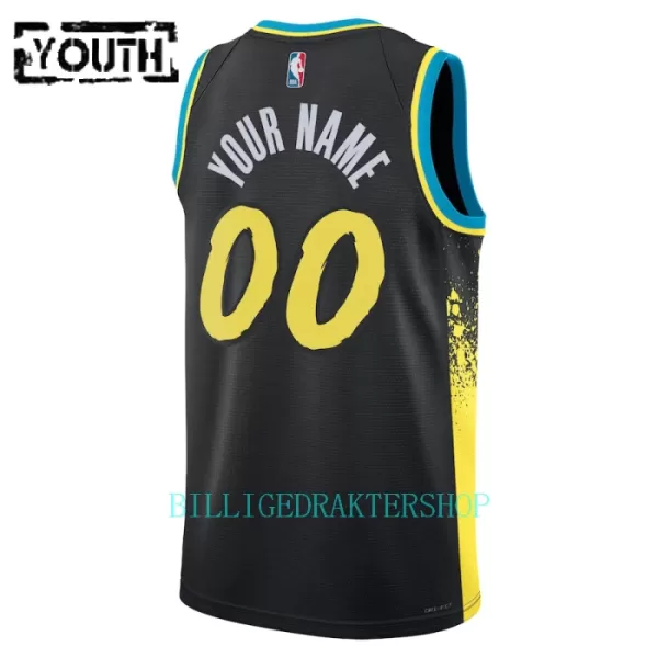 Indiana Pacers Trøye Barn City Edition 2023/2024 Swingman Svart