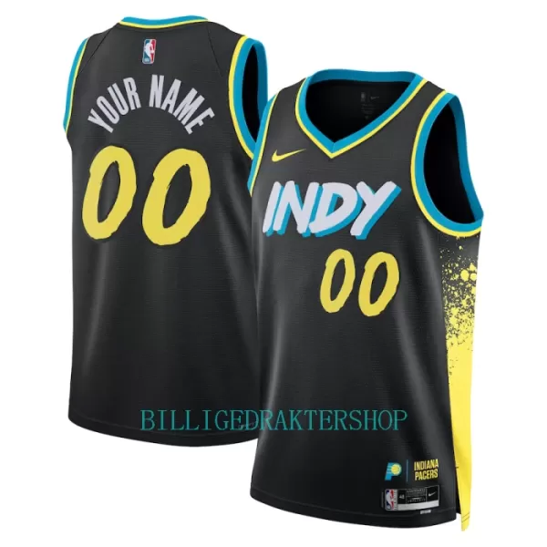 Indiana Pacers Trøye City Edition 2023/2024 Swingman Svart