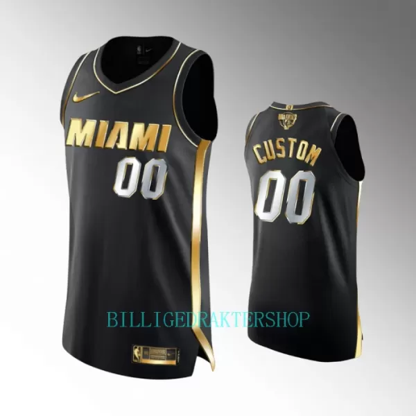 Limited Miami Heat Trøye Golden Edition Swingman Svart