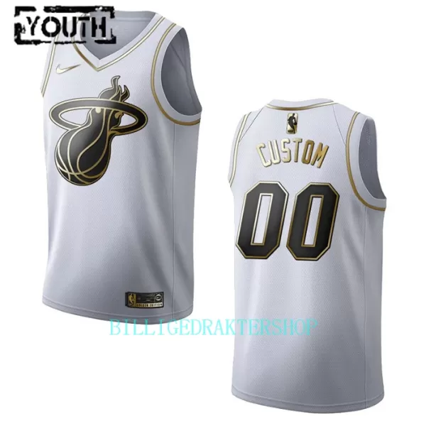 Miami Heat Trøye Barn Golden Edition Swingman Hvit