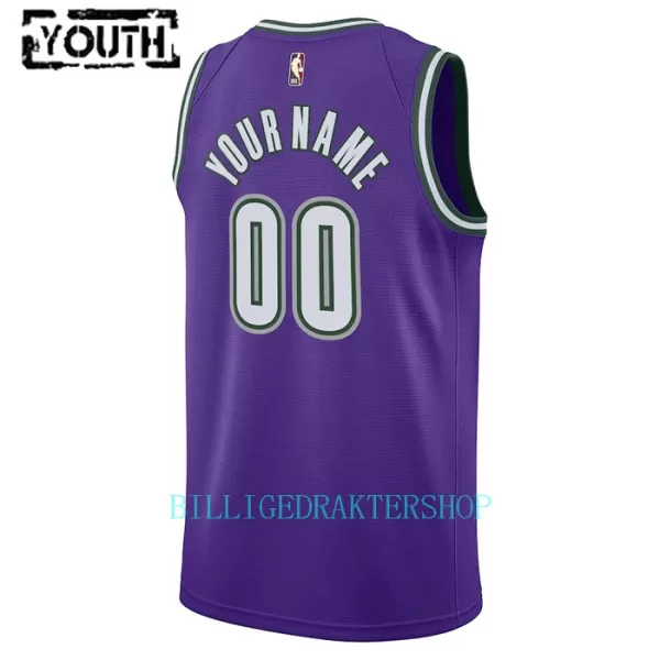 Milwaukee Bucks Trøye Barn Classic Edition Swingman Lilla