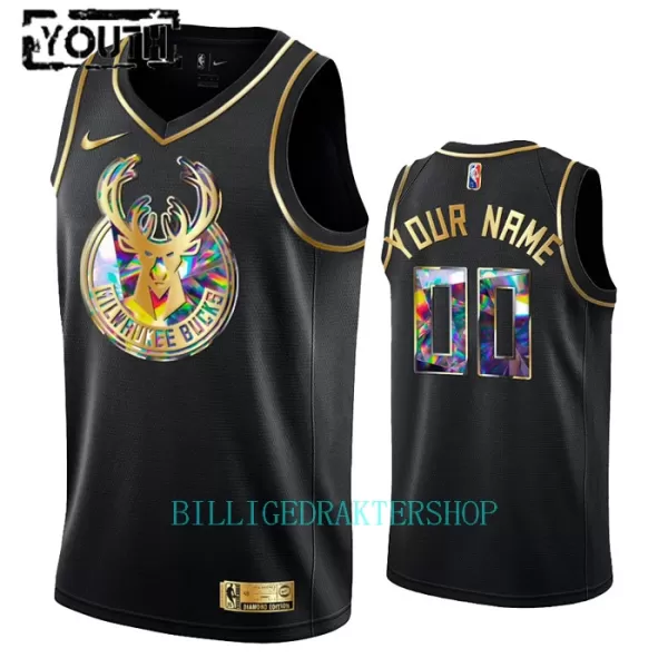 Milwaukee Bucks Trøye Barn Diamond Edition Swingman Svart