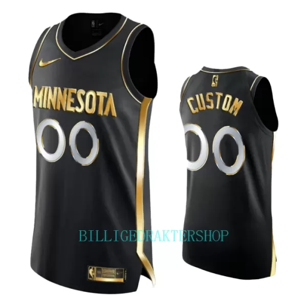 Limited Minnesota Timberwolves Trøye Golden Edition Swingman Svart