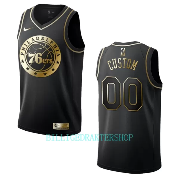 Philadelphia 76ers Trøye Golden Edition Swingman Svart