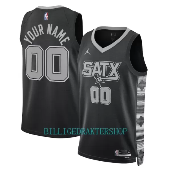 San Antonio Spurs Trøye Statement Edition 2023/2024 Swingman Svart