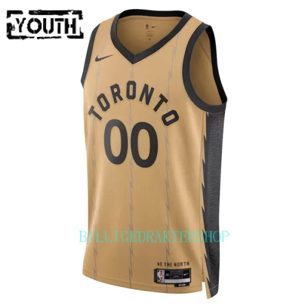 Toronto Raptors Trøye Barn City Edition 2023/2024 Swingman Gull