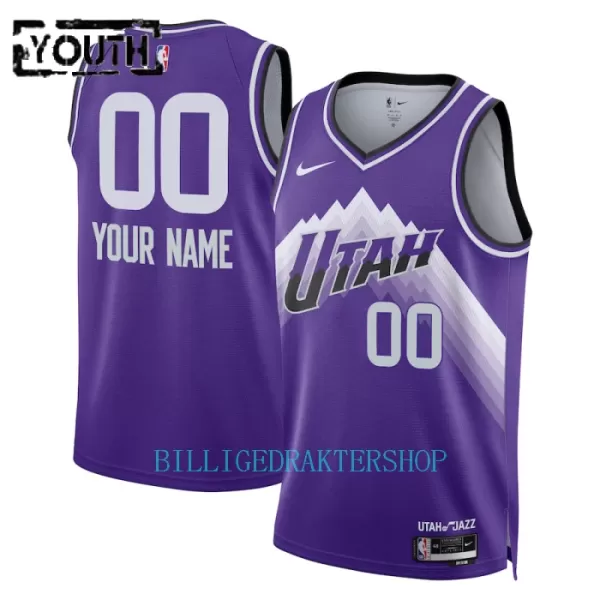 Utah Jazz Trøye Barn City Edition 2023/2024 Swingman Lilla