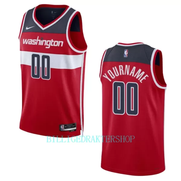 Washington Wizards Trøye Icon Edition 2023/2024 Swingman Rød