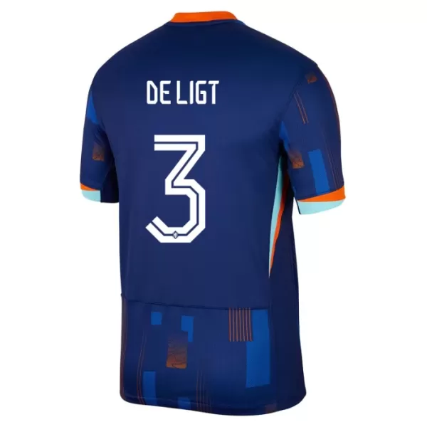 Nederland De Ligt 3 Bortetrøye EM 2024