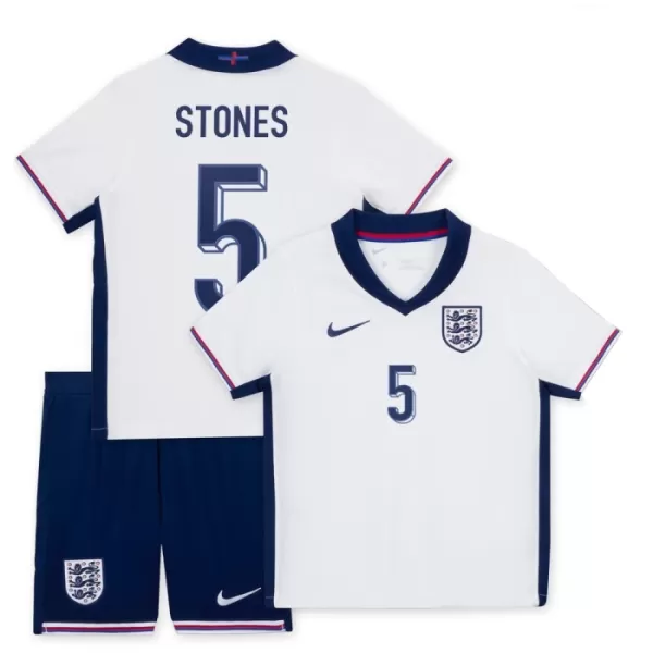 England John Stones Hjemmetrøye Barn EM 2024