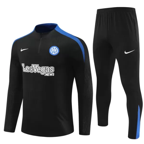 Inter Milan Trenings Collegegenser Set Barn 2024/2025 Svart