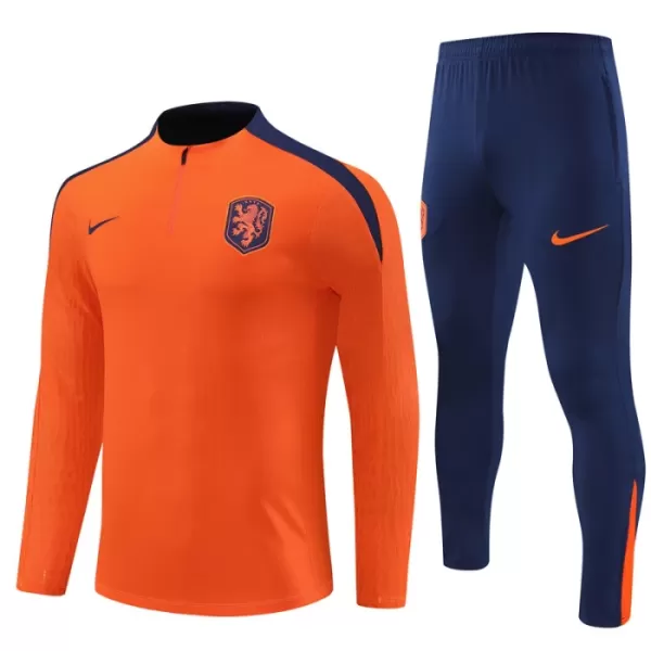 Nederland Trenings Collegegenser Set Barn 2024/2025 Oransje