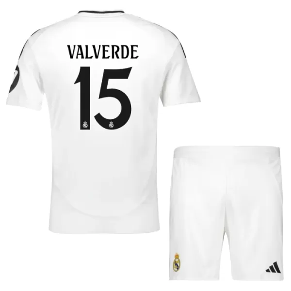 Real Madrid Federico Valverde 15 Hjemmetrøye Barn 2024/2025