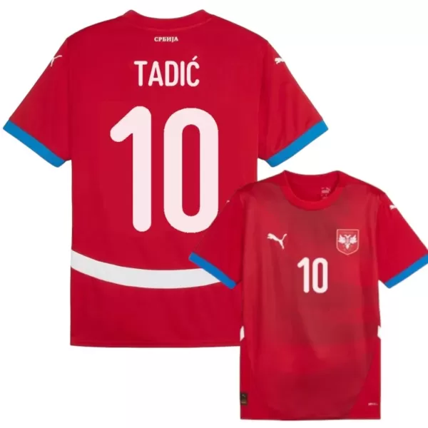 Serbia Tadic 10 Hjemmetrøye EM 2024