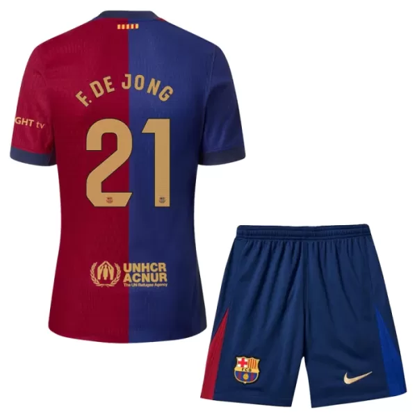 FC Barcelona Frenkie de Jong 21 Hjemmetrøye Barn 2024/2025