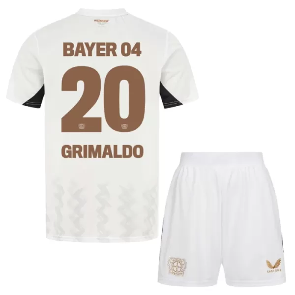 Bayer 04 Leverkusen Alejandro Grimaldo 20 Bortetrøye Barn 2024/2025