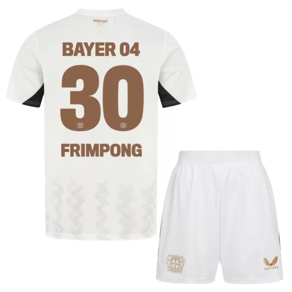 Bayer 04 Leverkusen Jeremie Frimpong 30 Bortetrøye Barn 2024/2025