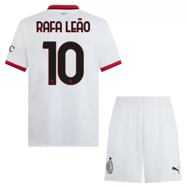 AC Milan Rafael Leão 10 Bortetrøye Barn 2024/2025