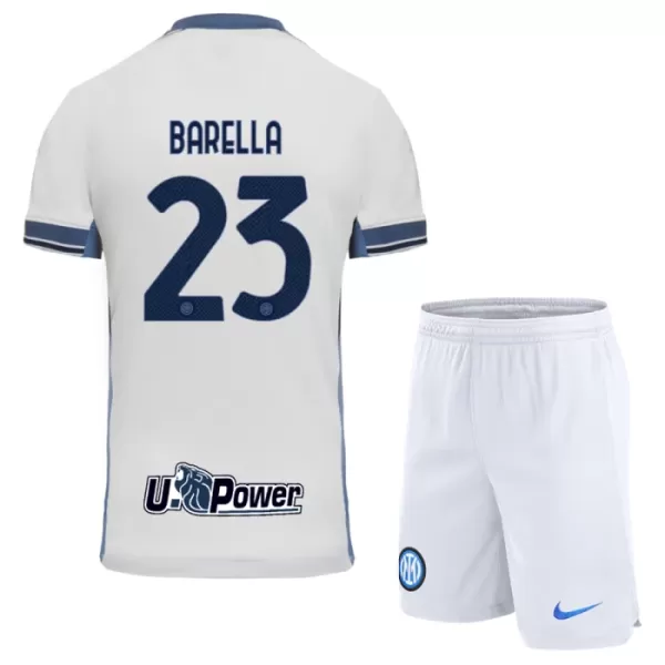 Inter Milan Barella 23 Bortetrøye Barn 2024/2025