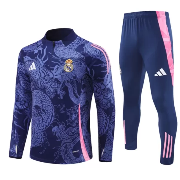 Real Madrid Trenings Collegegenser Set 2024/2025 Dragon Navy