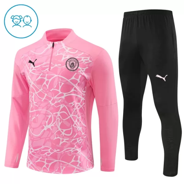 Manchester City Trenings Collegegenser Set Barn 2024/2025 Rosa