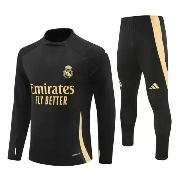 Real Madrid Trenings Collegegenser Set 2024/2025 Svart