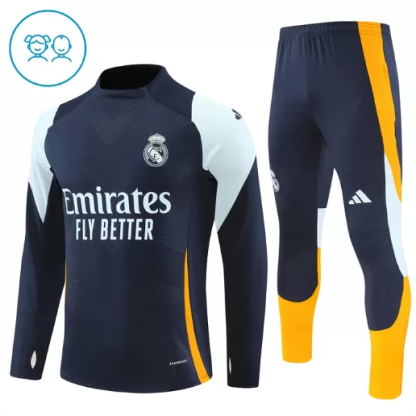 Real Madrid Trenings Collegegenser Set Barn 2024/2025 Navy