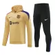 Barcelona Hoodie Trenings Collegegenser Set 2024/2025 Gul