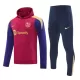 Barcelona Hoodie Trenings Collegegenser Set 2024/2025 Rød