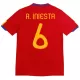 Spania A. Iniesta 6 2010 Hjemmetrøye Retro